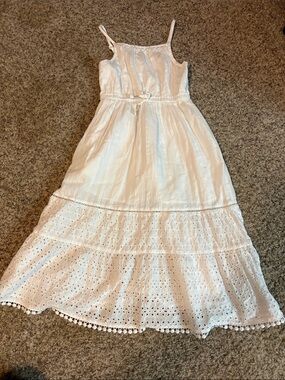 Cat & Jack White Eyelet Maxi Sundress for Kids